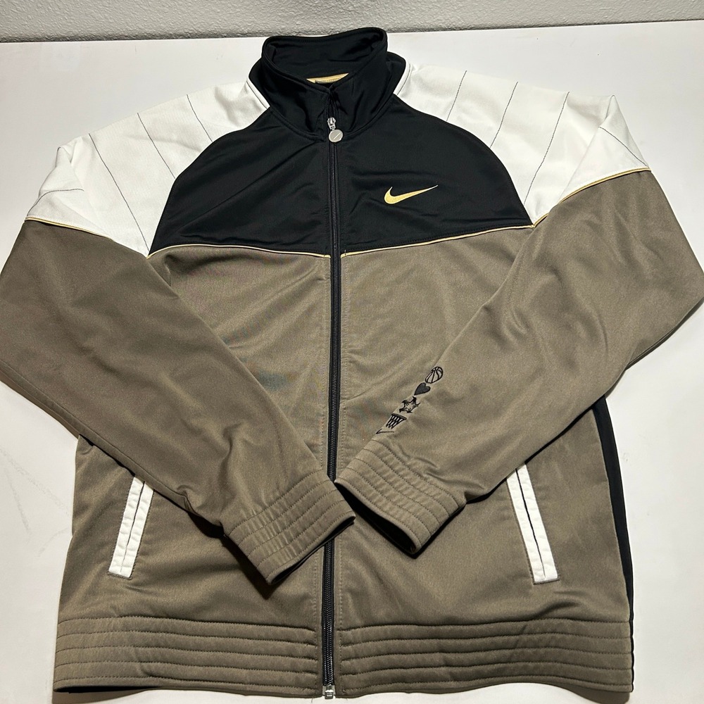 Vintage 2000s Nike Track Jacket Mens (M) Colorblock Full Zip Y2K